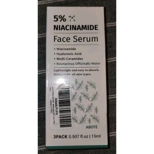 5% Niacinamide + Hyaluronic Acid Multi Ceramides New In Box 3 Pack 15 ML .507 Oz